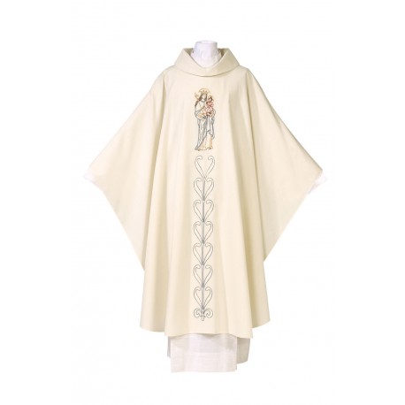 Chasuble de la Sainte Vierge et l'Enfant