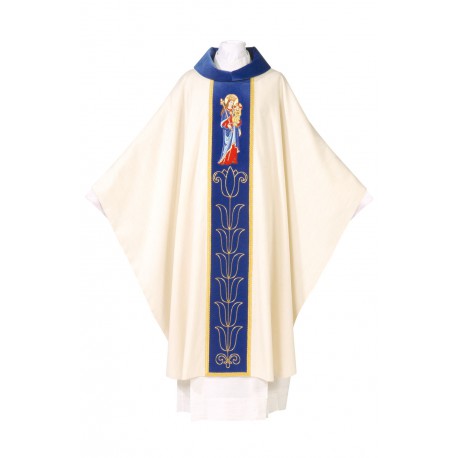 Chasuble de la Sainte Vierge et l'Enfant