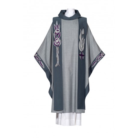 Chasuble "Staff of Aaron" - Requiem series