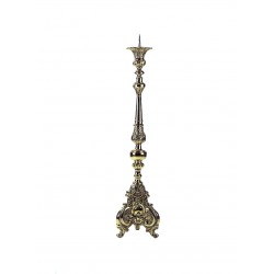 Cast brass candlestick rococo